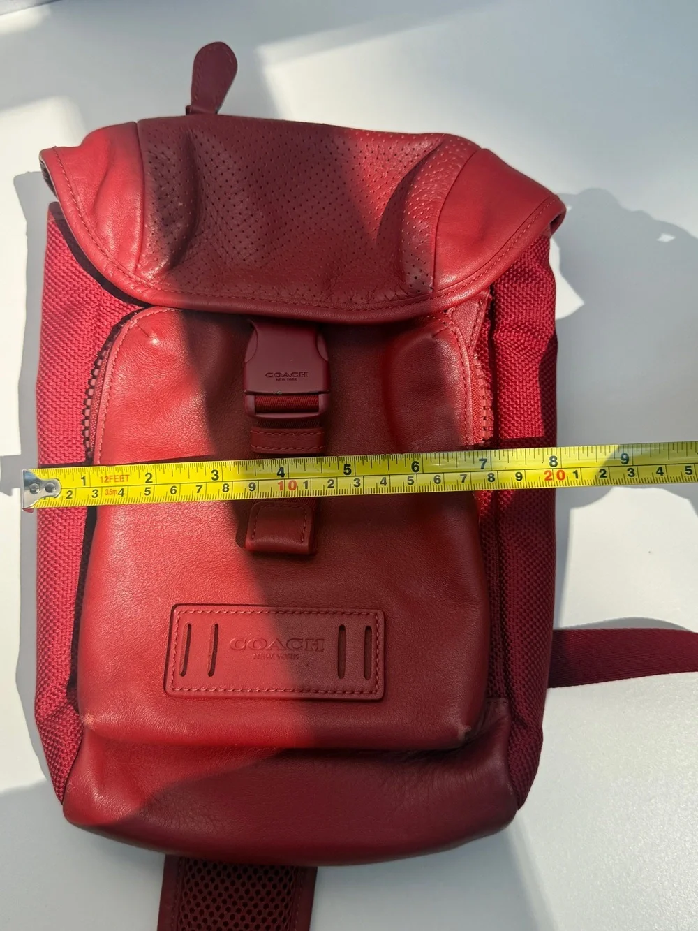 Coach vintage red backpack